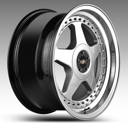 Ausverkauft !!! HTG 3 Felgen 8,5x17 ET30 LK 4x100/4x108 Silber mit Tüvteilegutachten