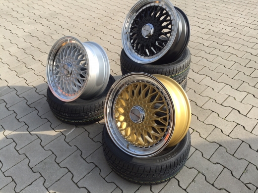Lenso BSX 7,5x17Zoll ET35 4x108 Gold mit Tüvgutachten
