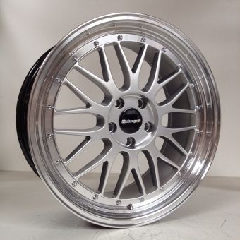IB Le Mans ® Satz 8,5 x 20 LK 5x120 Silber mit Edelstahlschrauben