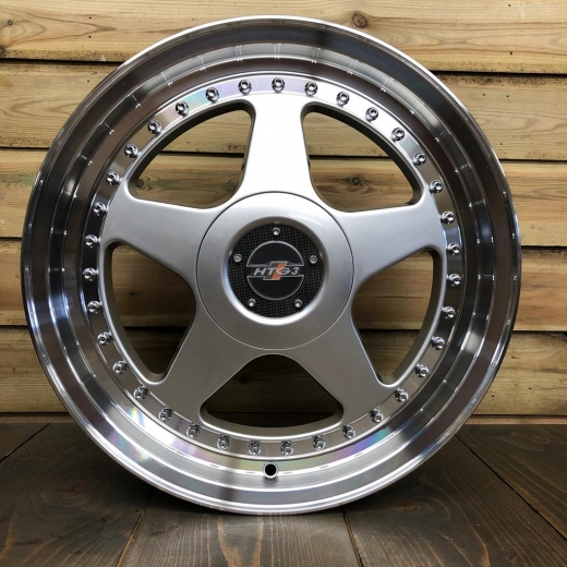 HTG 3 Felgen 8,5x17 ET35 LK 5x100/5x112 Silber mit Tüvteilegutachten