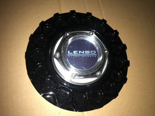 Lenso BSX Zentralmutter Aluminium mit Wabe in Schwarz