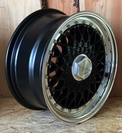 Lenso BSX RS Limited Felge 7x15Zoll ET38 4x100 Schwarz mit Tüv Teilegutachten