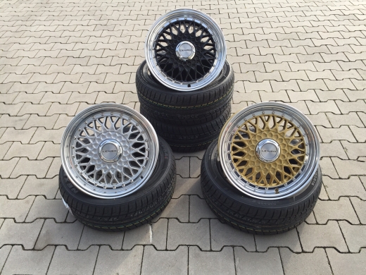 Lenso BSX 7,5x16 + 9x16Zoll 4x100 Gold mit Tüvgutachten