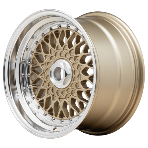 Lenso BSX RS Limited Felge 7+8x15Zoll 4x100 New Gold mit Tüv Teilegutachten