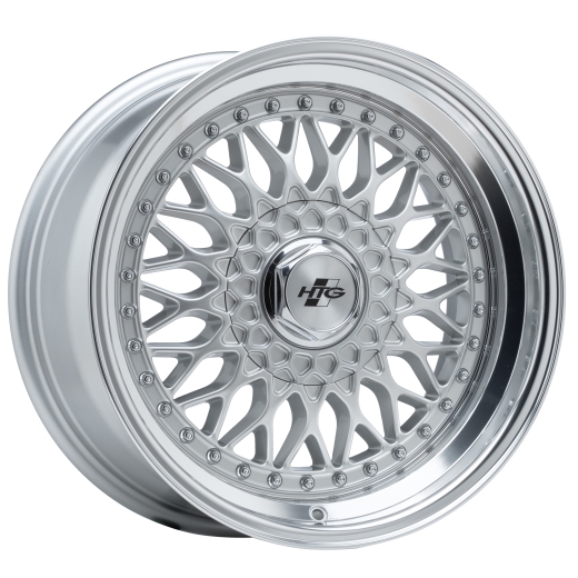 Ausverkauft !!! HTG RS Klassik Felgensatz 7,5x17 + 8,5x17 LK 5x120 Silber Edelstahl