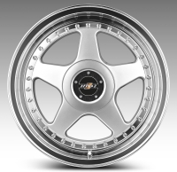 HTG 3 Felgen 7,5x17 ET35 4x100/4x108 Silber mit Tüvteilegutachten