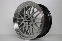 IB Le Mans ® Satz 8,5+10 x 20 LK 5x112 Silber mit Edelstahlschrauben
