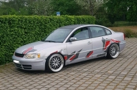 IB Le Mans ® Satz 8,5+10 x 20 LK 5x112 Silber mit Edelstahlschrauben