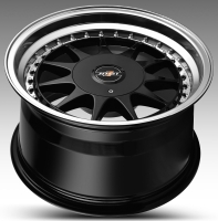 HTG 1 Felgen 9x16Zoll ET20 4x100 4x108 mit Tüvteilegutachten Schwarz
