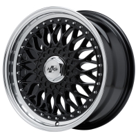 HTG RS Klassik Felgensatz 7,5x17 ET35 LK 4x108 Schwarz