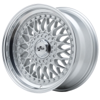 HTG RS Klassik Felgensatz 8,5x17 ET30 LK 4x100 Silber Edelstahl