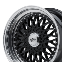 HTG RS Klassik Felgensatz 8,5x17 ET30 LK 4x100 Schwarz