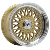 HTG RS Klassik Felgensatz 7,5x17 + 8,5x17 LK 4x100 Gold