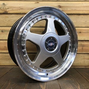 HTG 3 Felgen 7,5 + 8,5 x17 5x100/5x112 Silber mit Tüvteilegutachten