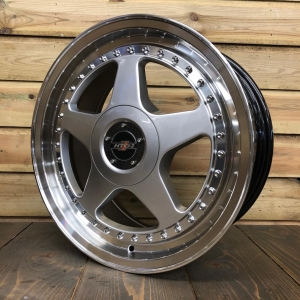 HTG 3 Felgen 7,5 + 8,5 x17 5x110/5x120 Silber mit Tüvteilegutachten