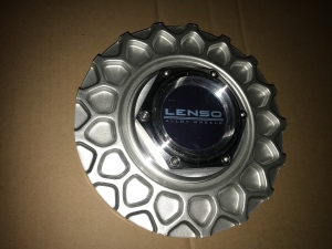 Lenso BSX Zentralmutter Aluminium mit Wabe in Silber
