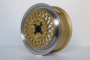 IB Klassik 50 Lip Satz 7x17Zoll ET35 LK 4x100 Gold