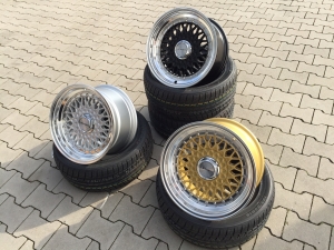 Lenso BSX 8x15Zoll ET25 4x100 Gold mit Tüvgutachten