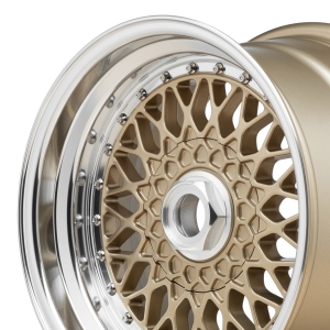 Lenso BSX RS Limited Felge 7,5x16Zoll ET25 4x100 New Gold mit Tüv Teilegutachten