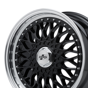 HTG RS Klassik Felgensatz 7,5x17 ET35 LK 4x100 Schwarz