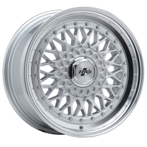 HTG RS Klassik Felgensatz 7,5x16 ET25 Silber mit Edelstahlschrauben